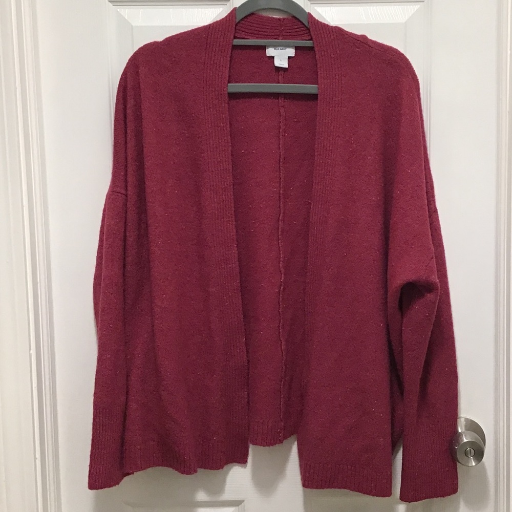 Maroon cardigan